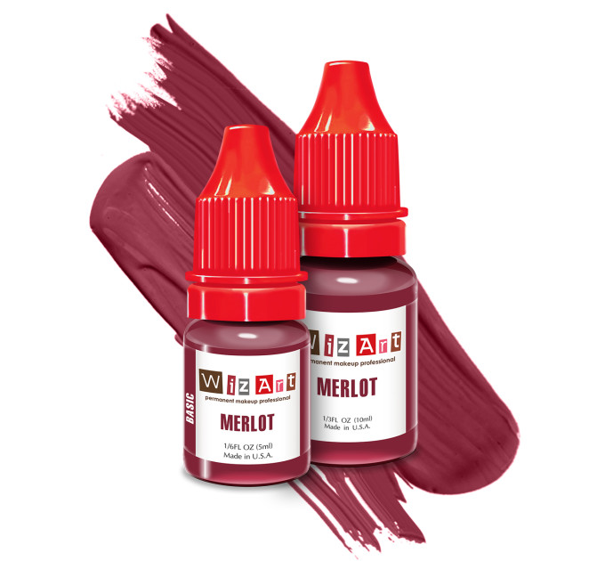 Пигмент для татуажа губ WizArt Basic Merlot 5 мл