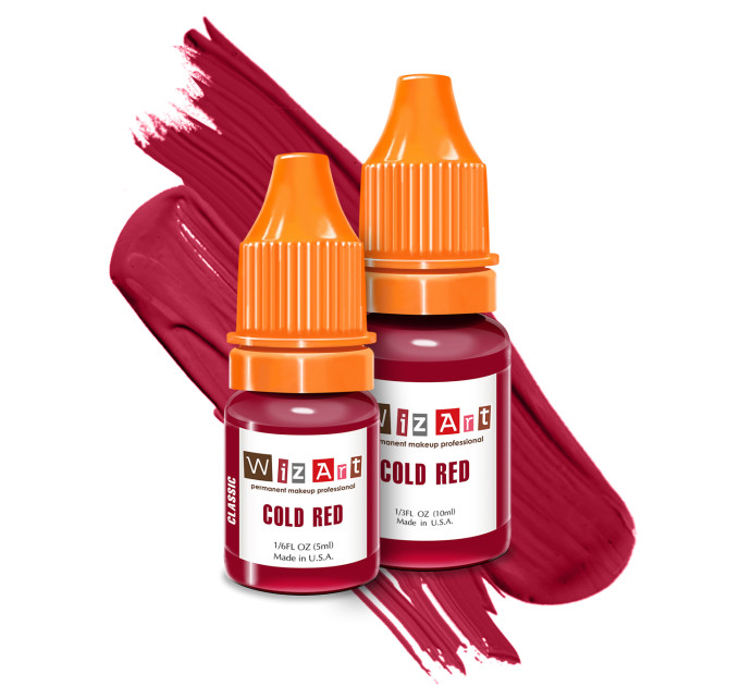 Пигмент для татуажа губ WizArt Classic Cold Red 5 мл