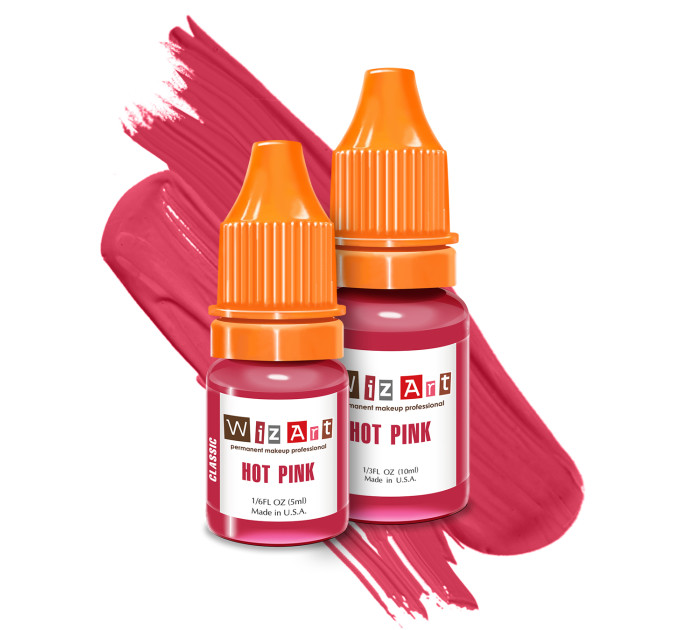 Пігмент для перманентного макіяжу губ WizArt Classic Hot Pink 5 мл