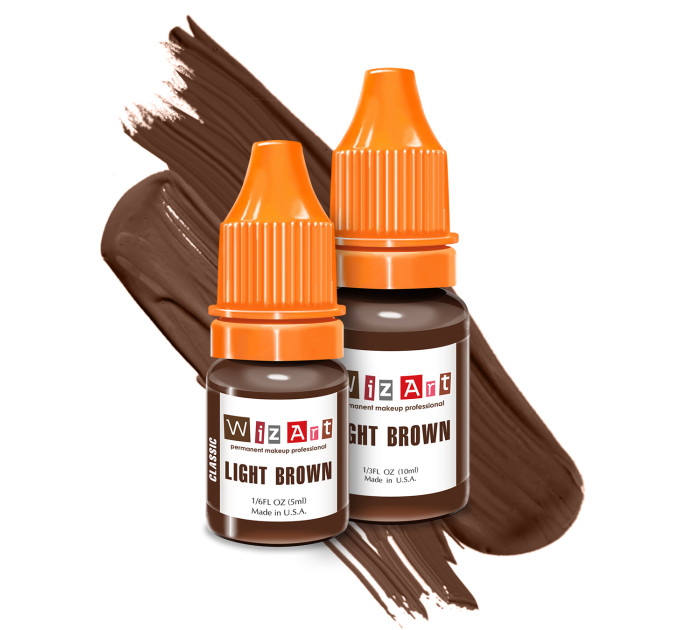 Пигмент для татуажа бровей WizArt Classic Light Brown 5 мл