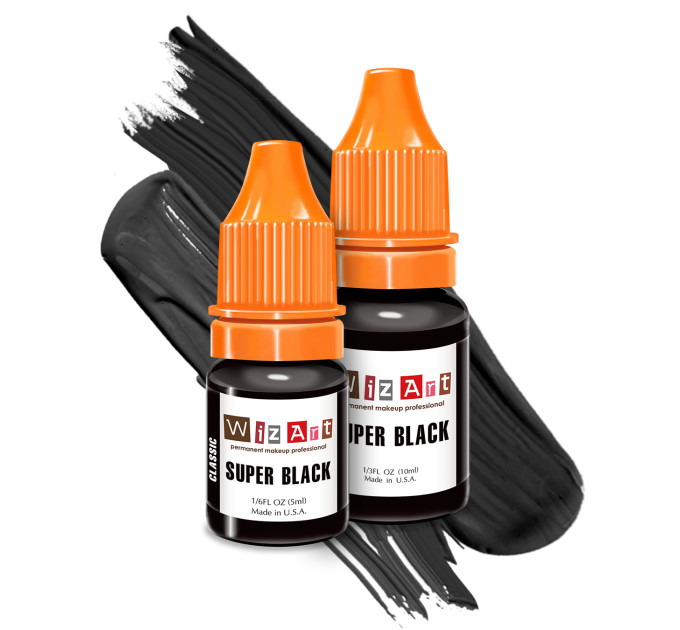 Пигмент для татуажа век WizArt CLASSIC Super Black 5 мл