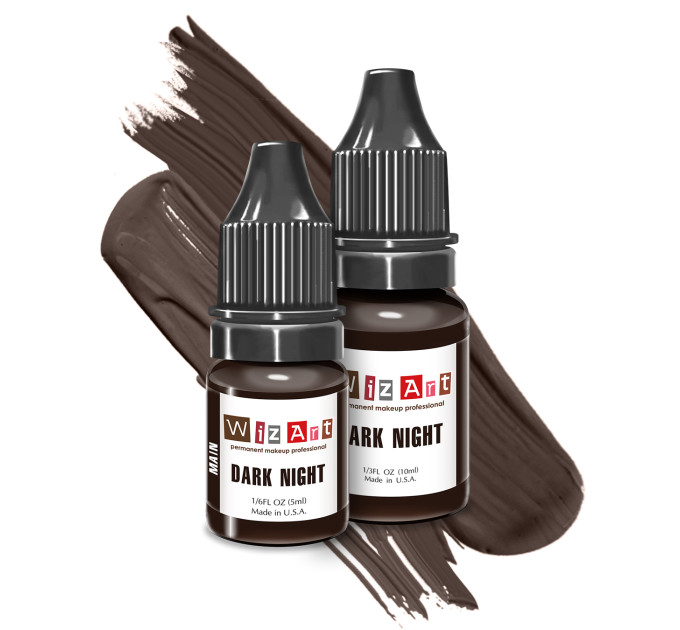 Пигмент для татуажа бровей WizArt MAIN Dark Night 5ml
