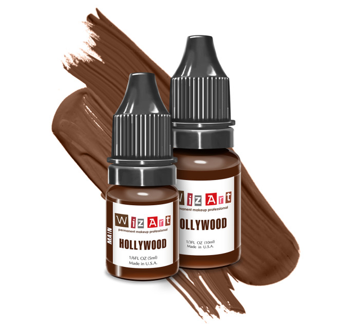Пигмент для татуажа бровей  WizArt MAIN Hollywood 5ml