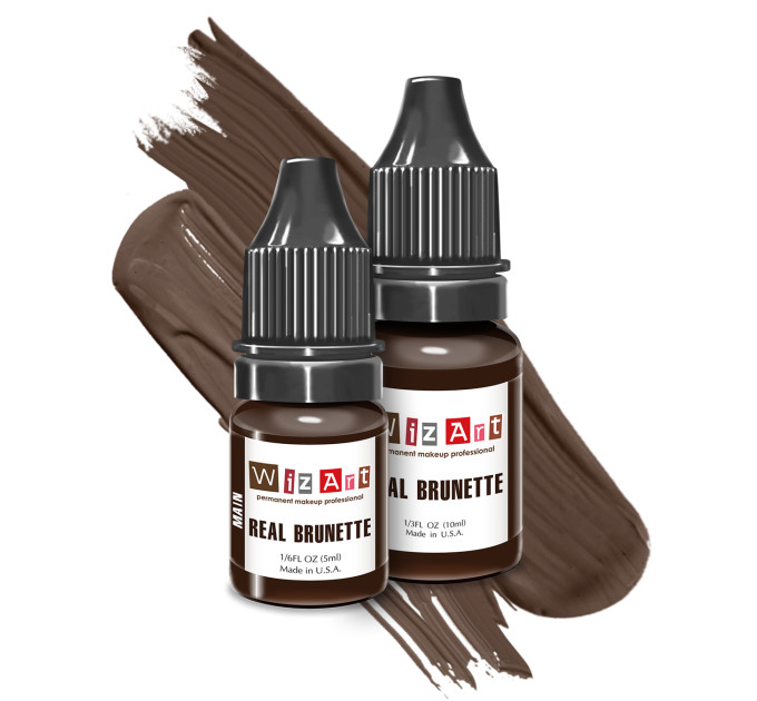 Пигмент для татуажа бровей WizArt MAIN Real Brunette 5ml