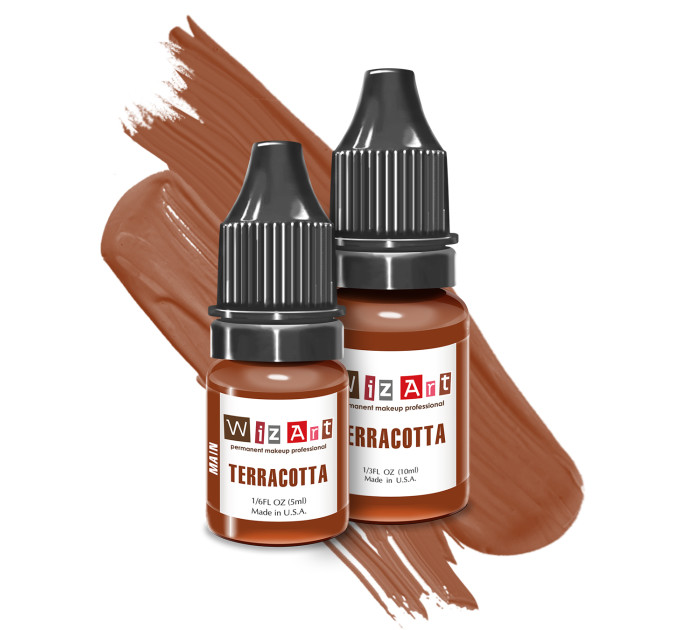 Пигмент для татуажа бровей WizArt MAIN Terracotta 5ml