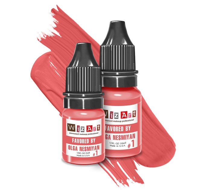 Пигмент для татуажа  губ OLGA NESMIYAN №1, 5 мл