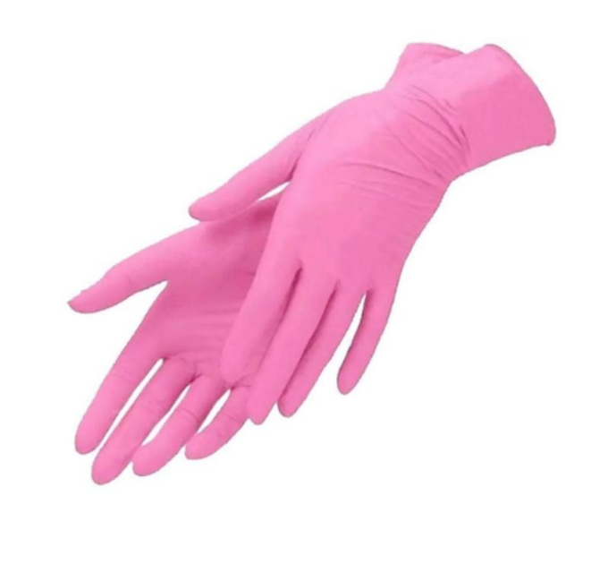 Рукавички нітрилові щільні NITRYLEX MERCATOR 100 шт Pink