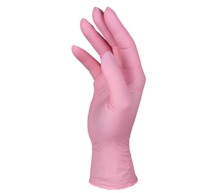Рукавички нітрилові щільні NITRYLEX MERCATOR 100 шт Pink