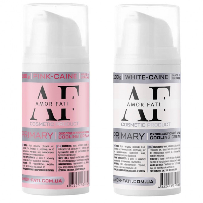 Первинна анестезія Amor Fati: Огляд кремів Pink-caine та White-caine