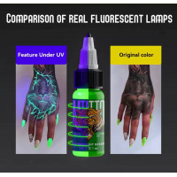 Тату краска DM Tattoo ink флуоресцентная Blue 15 мл