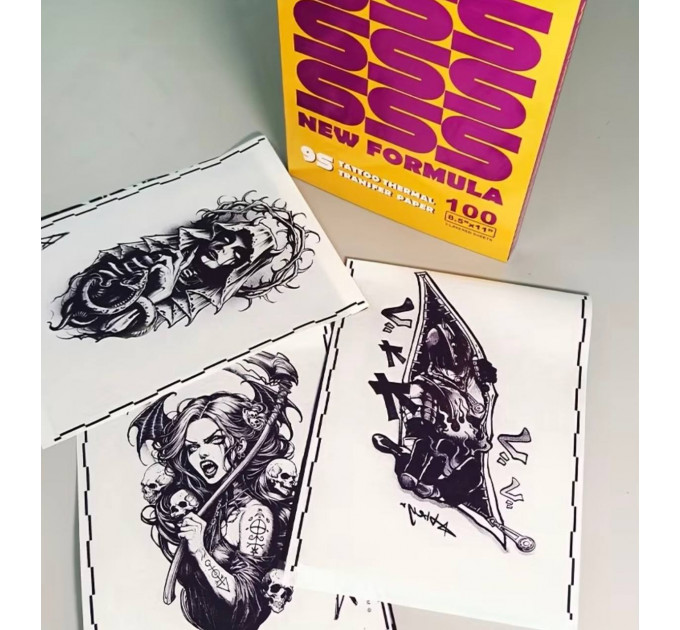 Трансферний тату папір для машинного копіювання Spirit NEW FORMULA 1 шт