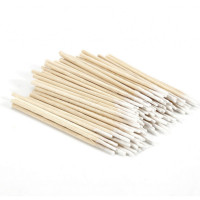 Микробраши для бровей и ресниц деревянные 100 шт