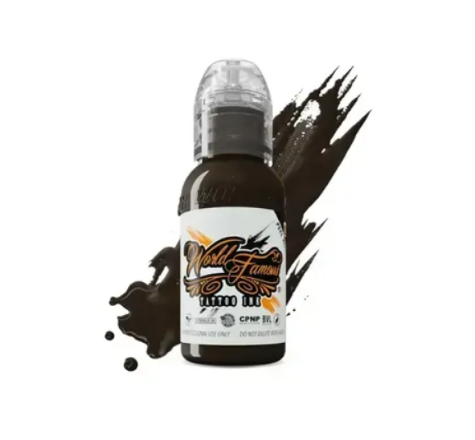 Тату краска World Famous ink Dark Chocolate 15 ml