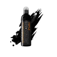 Тату краска World Famous ink  Triple Blackout 15 ml