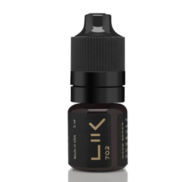 Пігмент Lik Brows 702 Warm Brown для перманентного макіяжу 5мл