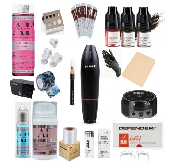 Набор для перманентного макияжа с машинкой Mast пузатик