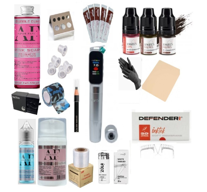 Набор для перманентного макияжа с беспроводной машинкой Defenderr Fenix