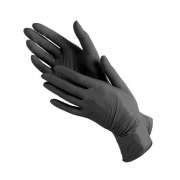 Перчатки нитриловые плотные, черные, Medicom, размер M (50 пар)