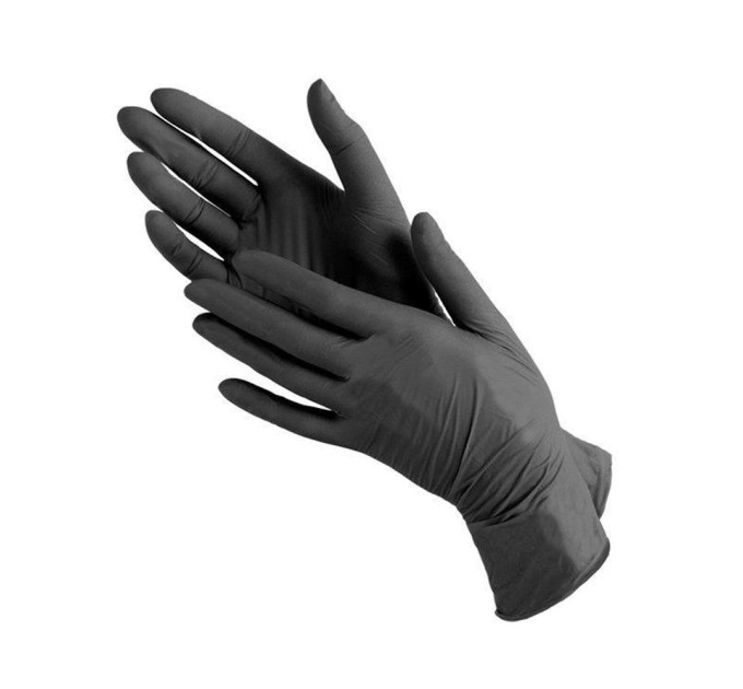 Рукавички нітрилові щільні NITRYLEX MERCATOR 100 шт Black