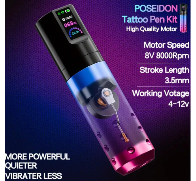 Беспроводная тату машинка Poseidon HM132