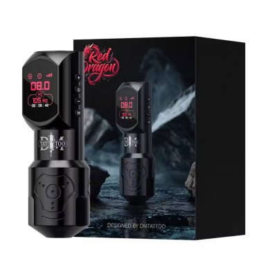 Беспроводная тату машинка DMTATTOO RED-DRAGON Black