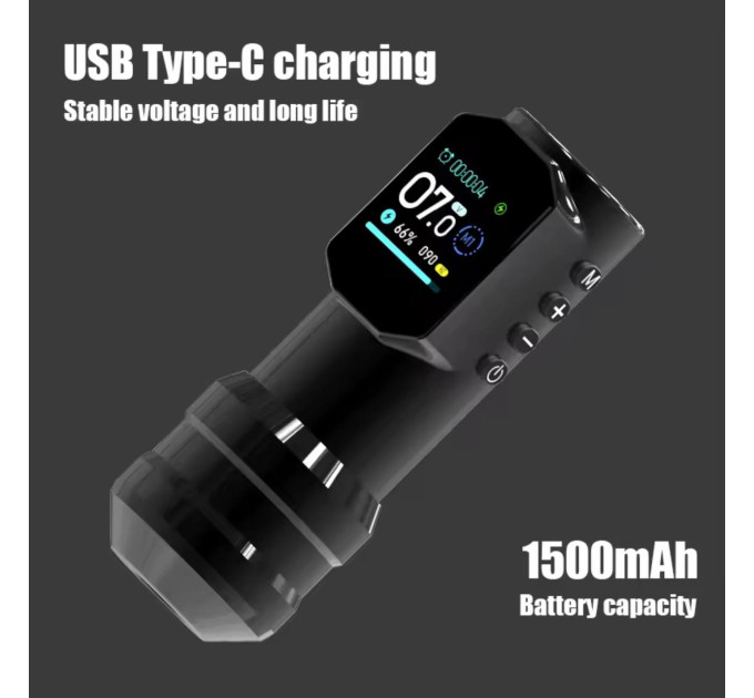 Беспроводная тату машинка DMTATTOO Black Warrior