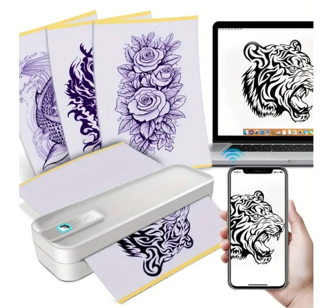 Бездротовий тату-принтер HZTZ A4RJ