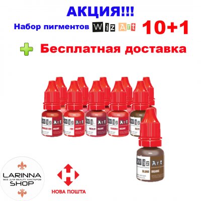 Набор пигментов WizArt 5 мл Акция! 10+1