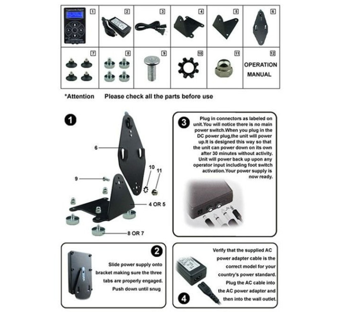 Блок живлення для тату-машинки Hurricane Power HP-2