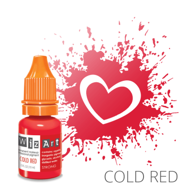 Cold Red, пигмент для ПМ губ, "Wizart" 10ml