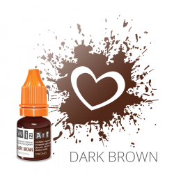 Dark Brown, пигмент для ПМ бровей, "Wizart" 5ml