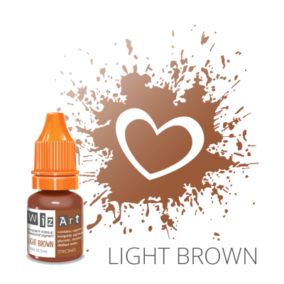 Light Brown, пигмент для ПМ бровей, "Wizart" 5ml