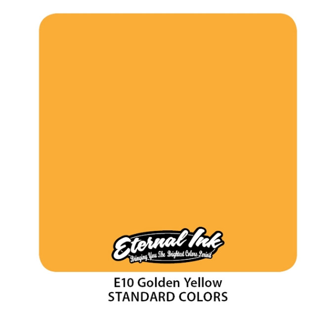 Тату краска Eternal Ink (E10) Golden Yellow 15 мл
