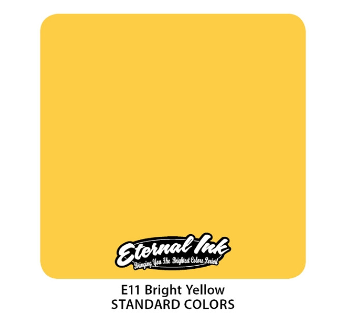 Тату краска Eternal Ink (E11) Bright Yellow 15 мл