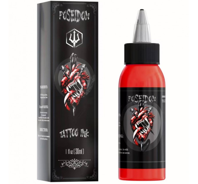 Тату фарба POSEIDON LIGHT RED 30 мл