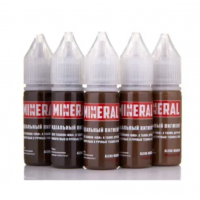 The Mineral Набор пигментов для татуажа 5 оттенков + разбавитель в подарок