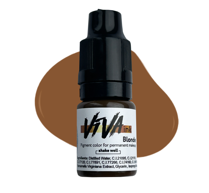 Пигмент для татуажа бровей VIVA INK EYEBROWS #1 BLONDE 6ML