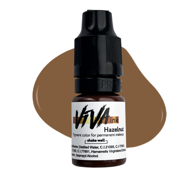 Пигмент для татуажа бровей VIVA INK EYEBROWS #5 HAZELNUT 6ML