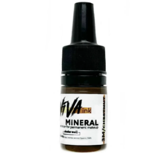 Минеральный пигмент для татуажа бровей VIVA M3 chestnut  6ml