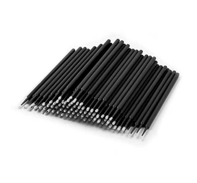 Мікробраші для брів та вій чорний 100 шт