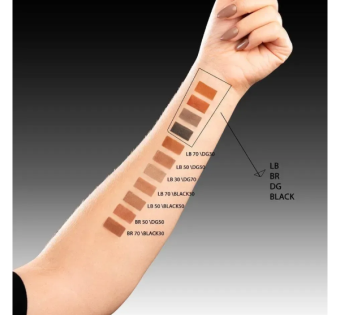 Zola Фарба Tattoo Tint для брів та вій Light-Brown 15 мл
