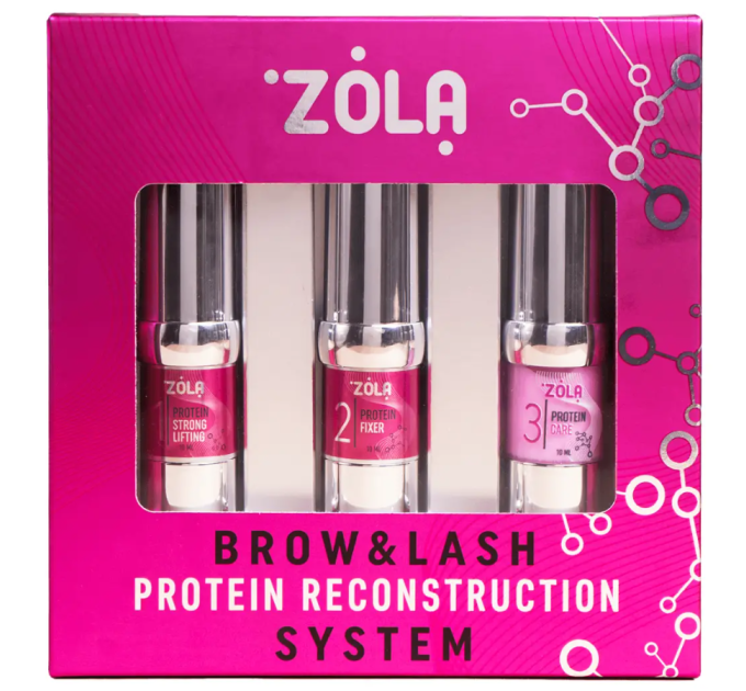 Zola Набір для ламінування Brow&Lash Protein Reconstruction System