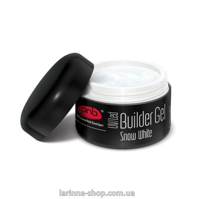 UV/LED Builder Gel Snow White PNB, 15 ml