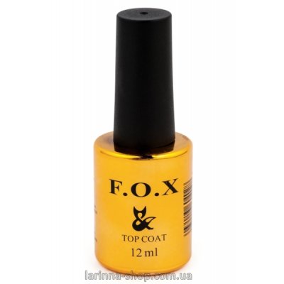 Топовое покрытие для ногтей F.O.X Top No wipe, 12 мл